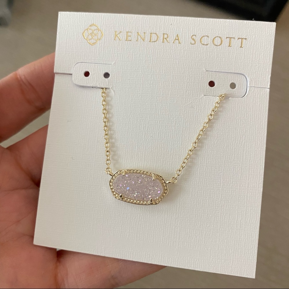 Kendra Scott Elisa Necklace Iridescent Drusy